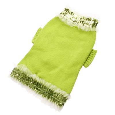 DOGGY & CATANA Hundekleid Strick/Pailletten