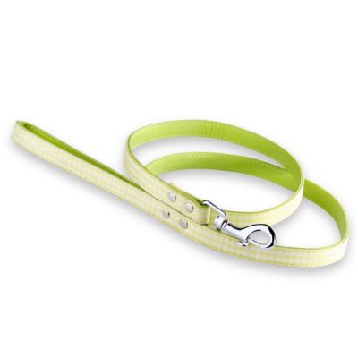 DOGGY & CATANA Hundeleine aus Kunstleder, schmal, kariert