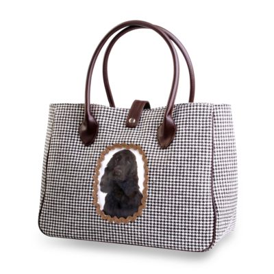 DOGGY & CATANA Tasche mit Spaniel Motiv, karriert