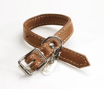 HURTTA Lederhalsband gepolstert