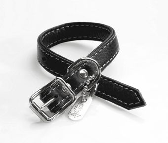 HURTTA Lederhalsband gepolstert