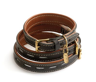 HURTTA Classic Lederhalsband Reflektoren