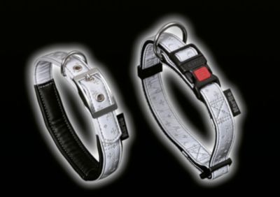 KARLIE Art Leather Plus Reflex Halsband mit Zugentlastung